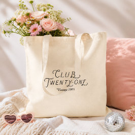 Club Twenty-One gepersonaliseerde boodschappentas Tote Bag