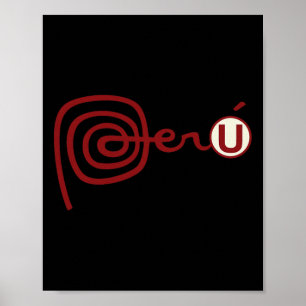 Club Universitario De Deportes Peru Voetbal Soccer Poster