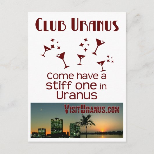 Club Uranus Briefkaart (Voorkant)