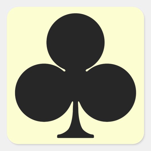 club vierkante sticker (Voorkant)