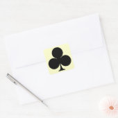 club vierkante sticker (Envelop)