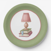 club voor lezen van boeken papieren bordje (Voorkant)