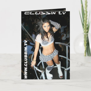 CLUBBIN TV-Wenskaart Kaart