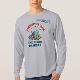 Clubcompetitie Organisatie Teamnaam Badminton T-shirt