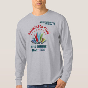 Clubcompetitie Organisatie Teamnaam Badminton T-shirt