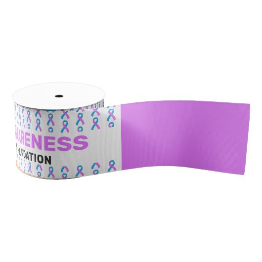 Clubfoot Awareness Advocate Pattern Ribbon Grosgrain Lint (Spoel)