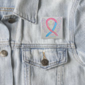 Clubfoot Awareness Angel Ribbon Custom Button Pins (In situ)
