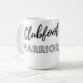 Clubfoot awareness-mok koffiemok (Voorkant links)