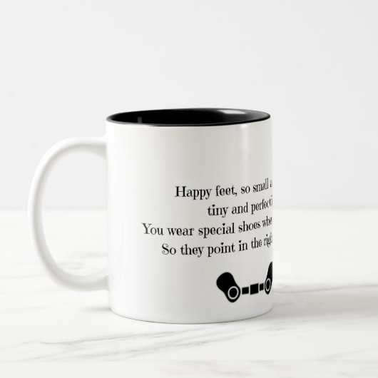 Clubfoot awareness-mok tweekleurige koffiemok (Links)