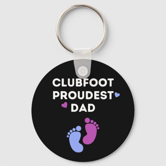 Clubfoot Proudest Dad Sleutelhanger (Voorkant)