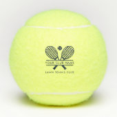 Clubnaam Tennis Team elke kleur Custom Tennisballen (Voorkant)