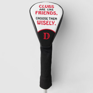 Clubs als vrienden kiezen verstandig monogram golfheadcover