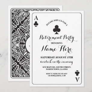 Clubs die kaarten afspelen Vegas Retirement Party 
