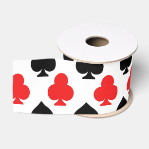 Clubs en Schoppen Casino Speelkaarten Lint