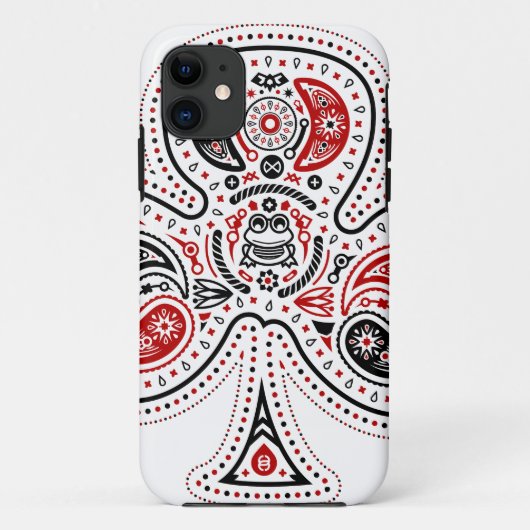 Clubs - iPhone 5/5S-Hoesje (wit/rood/zwart) Case-Mate iPhone Case (Achterkant)