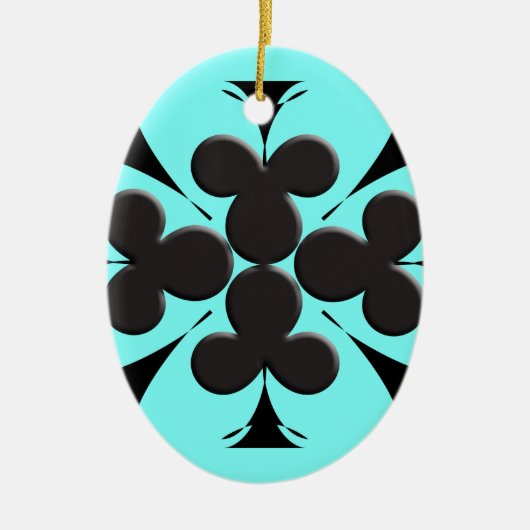 Clubs Keramisch Ornament (Voorkant)
