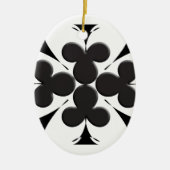 Clubs Keramisch Ornament (Voorkant)