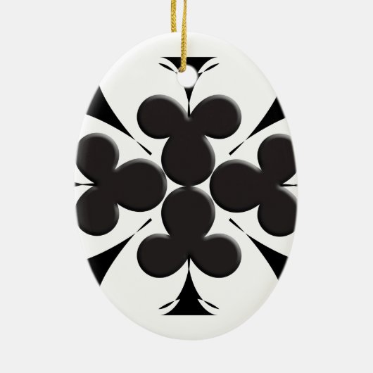 Clubs Keramisch Ornament (Achterkant)