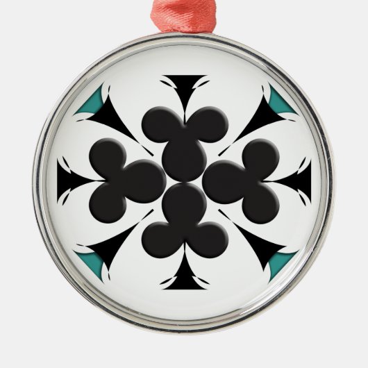 Clubs Metalen Ornament (Voorkant)