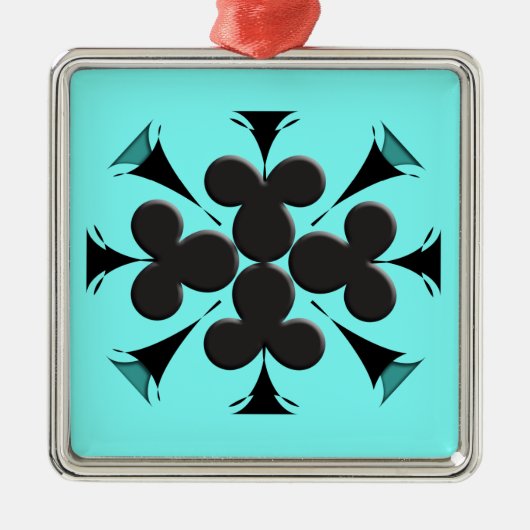 Clubs Metalen Ornament (Voorkant)