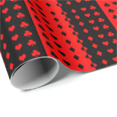 Clubs, schoppen, harten, diamanten - koel cadeaupapier (Rol Hoek)