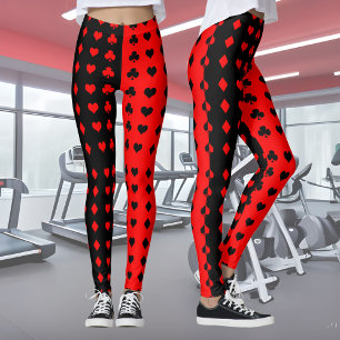 Clubs, schoppen, harten, diamanten - koel leggings