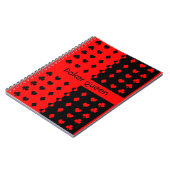 Clubs, schoppen, harten, diamanten - pokerkoningin notitieboek (Linkerzijde)