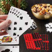 Clubs, schoppen, harten, diamanten - pokerkoningin pokerkaarten (Insitu)