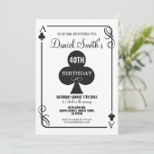 Clubs spelen Kaart verjaardag Ace Vegas Casino (Staand voorkant)