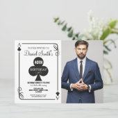 Clubs spelen Kaart Verjaardag Ace Vegas Casino Fot (Staand voorkant)