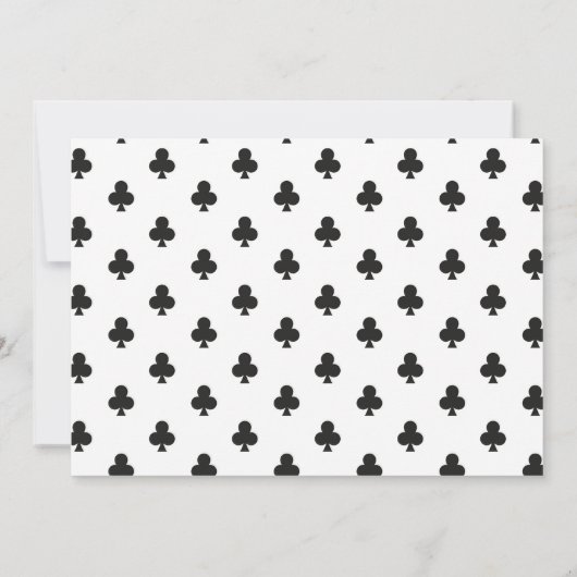 Clubs spelen Kaart Verjaardag Ace Vegas Casino Fot (Achterkant)