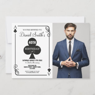 Clubs spelen Kaart Verjaardag Ace Vegas Casino Fot