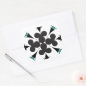 Clubs Vierkante Sticker (Envelop)