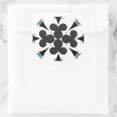 Clubs Vierkante Sticker (Tas)