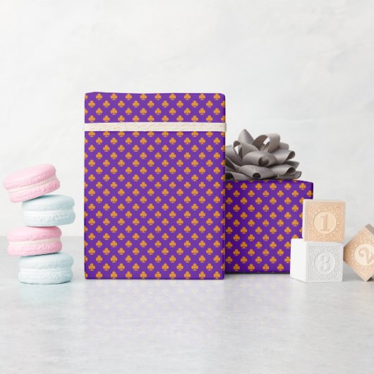 Clubsymbool patroon Amethyst Cadeaupapier (Baby Shower)