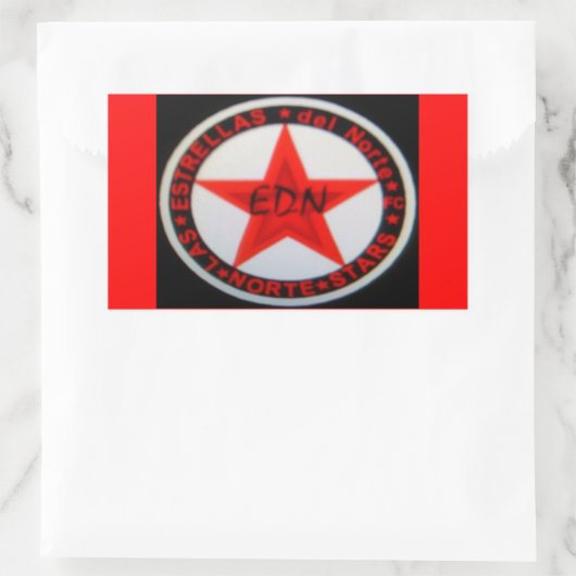 clubvlag rechthoekige sticker (Tas)