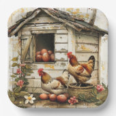 Cluck and Bloom Party Paper Bord (Voorkant)