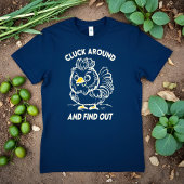 Cluck Around and Find Out Funny Angry Chicken Meme Tri-Blend Shirt