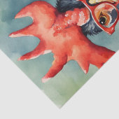 Cluck Couture: Modieuze Kippen in Decoupage Tissuepapier (Detail)