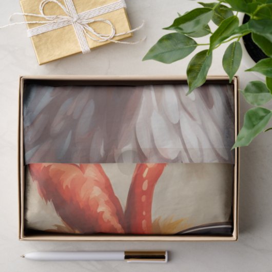 Cluck & Gasp: Geschokte Kip Gezicht Decoupage Tissuepapier (Geschenk)