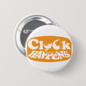 Cluck Happens Ronde Button 5,7 Cm (Voorkant /achterkant)