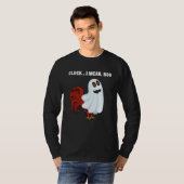 Cluck I Mean Boo Chicken Farmer Chicken Halloween T-shirt (Voorkant volledig)