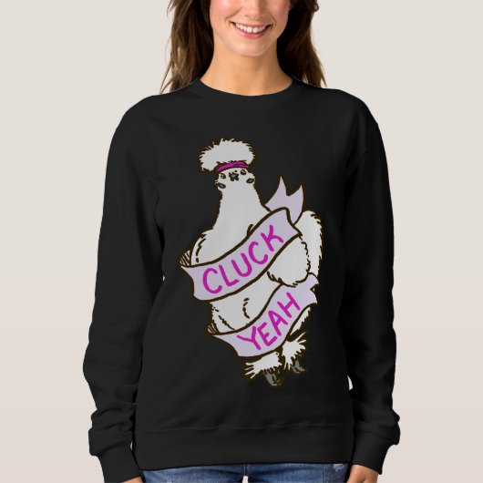 Cluck Ja Silkie Chicken Trui (Voorkant)