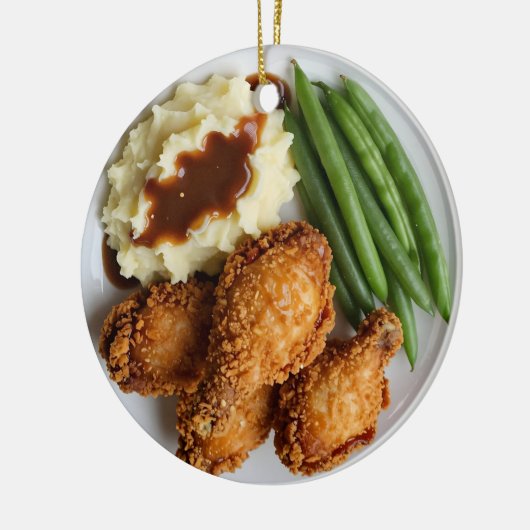 Cluck Yeah, It's Christmas! Funny Chicken Pun Keramisch Ornament (Links)