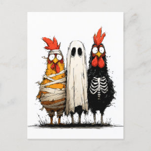 Cluckin' Creepy Halloween Bash Briefkaart
