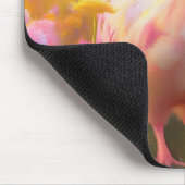 Cluckin' Cute: The Pink Chicken Mousepad Muismat (Hoek)