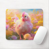 Cluckin' Cute: The Pink Chicken Mousepad Muismat (Met muis)