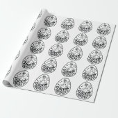 Cluckin' Fantastic Chicken-Theme Humorous Design Cadeaupapier (Uitgerold)