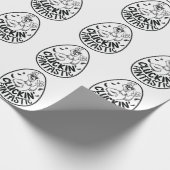 Cluckin' Fantastic Chicken-Theme Humorous Design Cadeaupapier (Hoek)