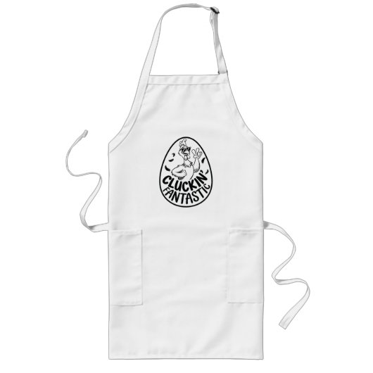 Cluckin' Fantastic Chicken-Theme Humorous Design Lang Schort (Voorkant)